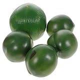 FIXOSHEE 5 Stück Teiliges Künstliche Kokosnüsse Dekorationen Realistisch für Tropische und...