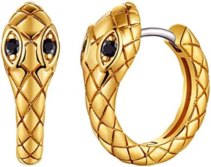 U7 Novelty Stud/Small Drop Earrings Collection for Women Men, Viking Celtic Wolf Ear Jewellery, Stainless Steel/Black/Gold Plated, Hypoallergenic, Send Gift Box