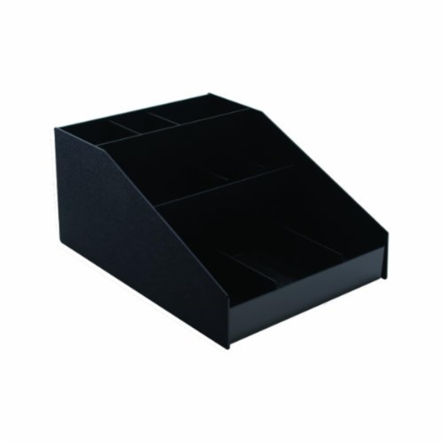 Homestock Rustic Revival Condiment Organizer, 9 Compartments, Black Finish - 12