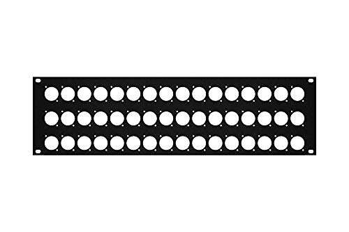 Elite Core RP3U-48D Rack Panel with 48 D-Series Punch-Outs, 3U