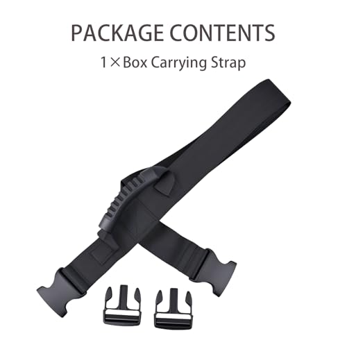 Sangle de transport de boîte premium avec poignée ergonomique renforcée