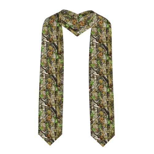 Augenstern Unisex Pointed Graduation Stoles Leafs-Camo-Hunting Fashion Graduation Sash