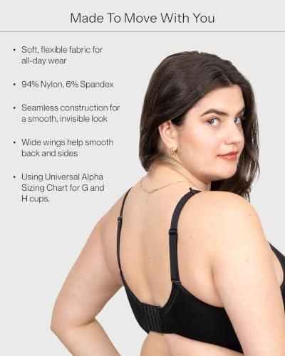 Image of Curvy Couture Women's Plus Size Wireless Bra - Seamless, Soft & Comfortable Fit