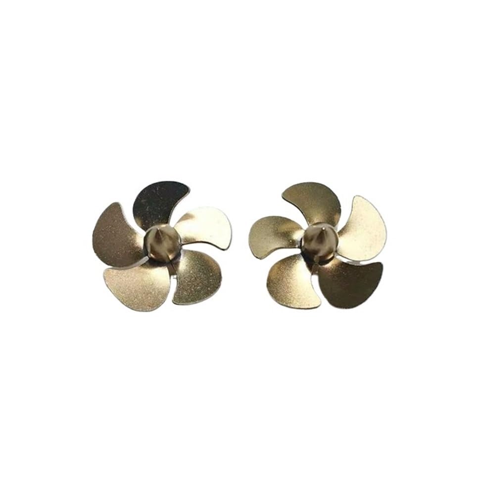 Modello Di Barca RC 64mm E 66mm pagaia In Ottone pagaia In Metallo A 3 Pale, Foro Albero M4 For Modelli Di Navi RC(CCW,64mm