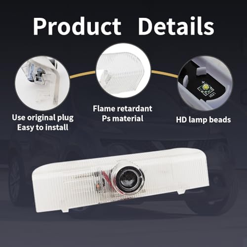 Kit 2 luces LED proyector logo para puerta Altima 2002+ miniatura 3
