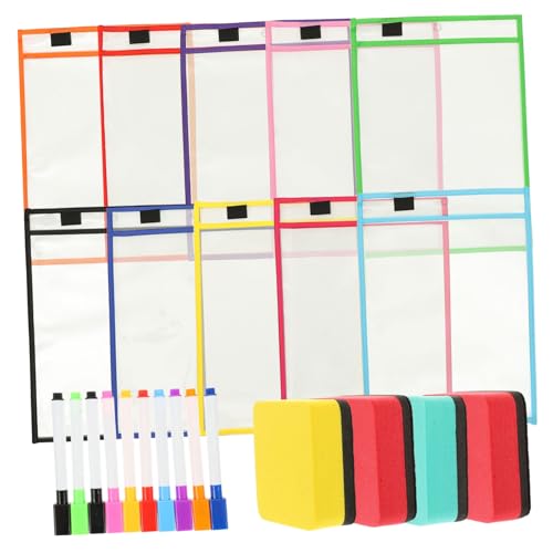 Pochettes de classement effaçables pour protège-documents pratiques