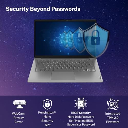 Image of Lenovo V14 G4 (2024), Intel Core i3 13th Gen 1315U - (8 GB DDR5 /512GB SSD /Intel UHD Graphics /Windows 11) Thin and Light Smart Laptop /14.0 inch FHD Display /Iron Grey /1.57 kg /MS Office