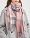 Winter Scarfs for Women - Womens Scarf Fashion Cashmere Scarf Plaid for Winter, Long Blanket, 79