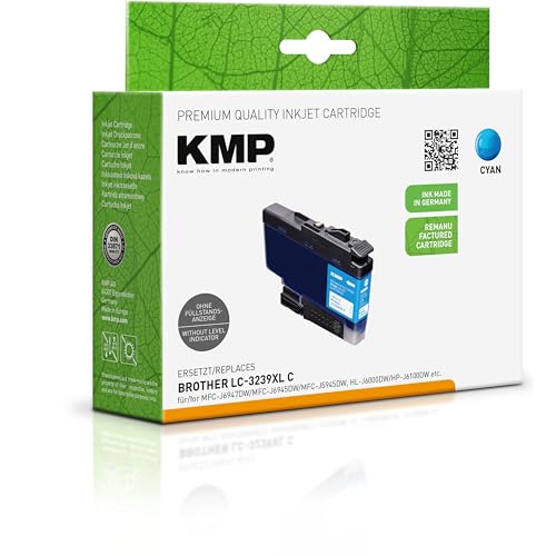 Cartouche LC3239XLC Cyan KMP pour imprimantes Brother MFC-J6947DW et HL-J6000DW