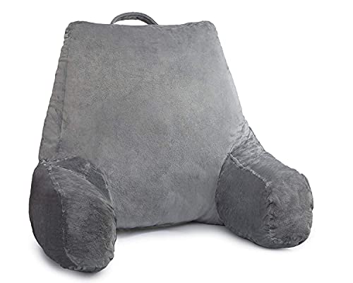 Ziraki Large Reading Pillow & Tv Relax Sitting Pillow - Back Rest With Arms - Shredded Foam, Perfect For Adults, Teens, And Kids - For Back, Pregnancy Lumbar, Head Neck Coccyx Support, Plush Cushion #TOP1