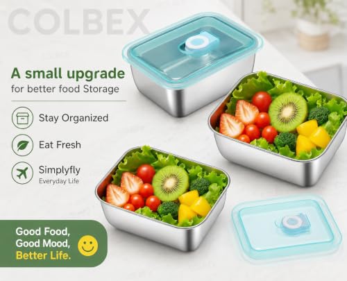 Image of Stainless Steel Food Storage Containers with Lids, Leakproof, Oven & Freezer Safe, Meal Prep & Lunch Boxes, Snack Container, Reusable Meal Prep Boxes, School, Office, Picnic (5)