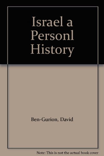 Israel a Personl History B000IY2P0Q Book Cover