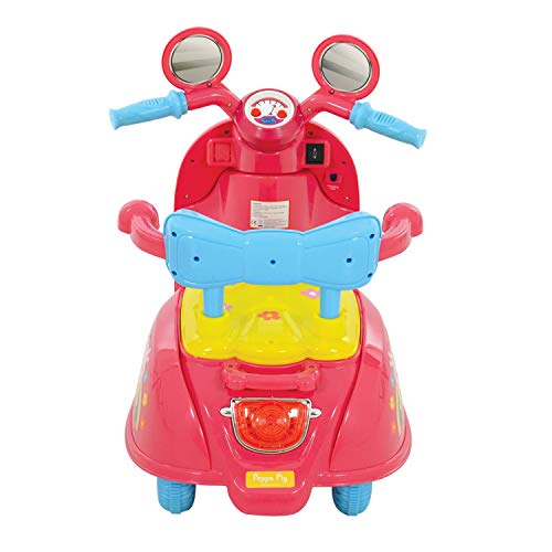 Peppa Pig M09370 6V batería operado en Moto, Color Rosa