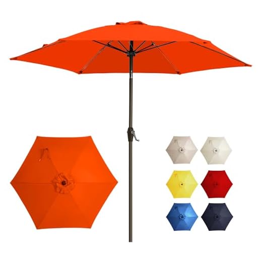 GREFORG 7.5FT Outdoor Patio Umbrella