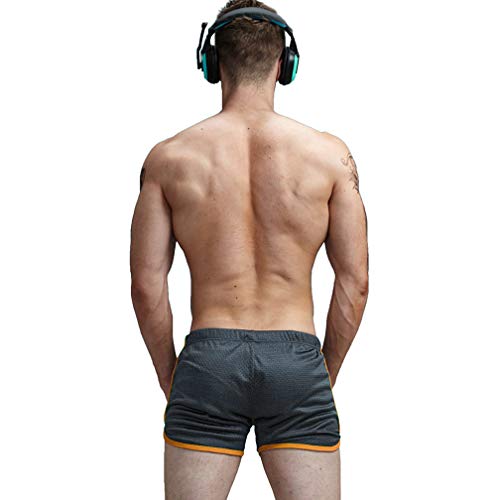 Aimpact Mens Short Mesh Athletic Shorts 3 Inch Inseam Workout Training Shorts Grey M #TOP2