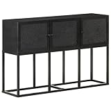 vidaXL Aparador Entrada Acento Pasillo Vestíbulo Recibidor Auxiliar Decoración Hogar Casa Escritorio Mueble 115x30x76 cm Madera Maciza de Mango