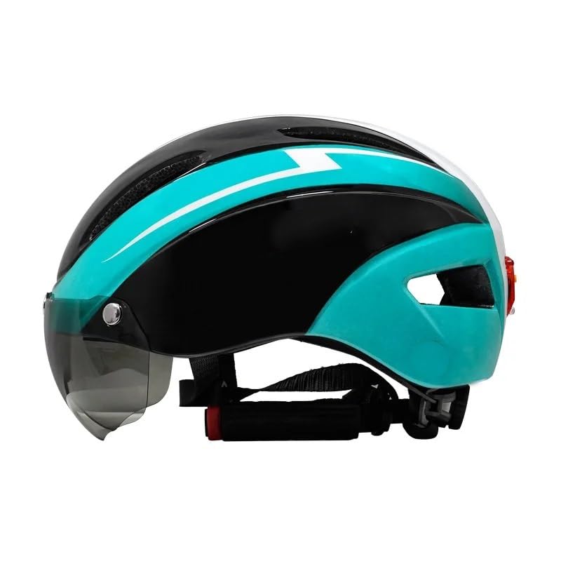 Casco bicicleta montaña luces acolchado gafas parabrisas para ciclismo ruta