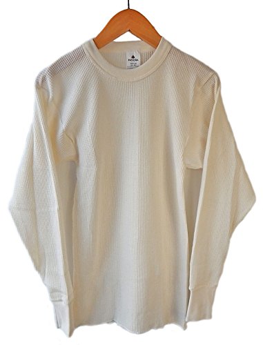 [インデラミルズ] 65%コットン 35%ポリ サーマル Ｔシャツ ナチュラル L [並行輸入品] - INDERA MILLS(インデラミルズ) - 商品画像