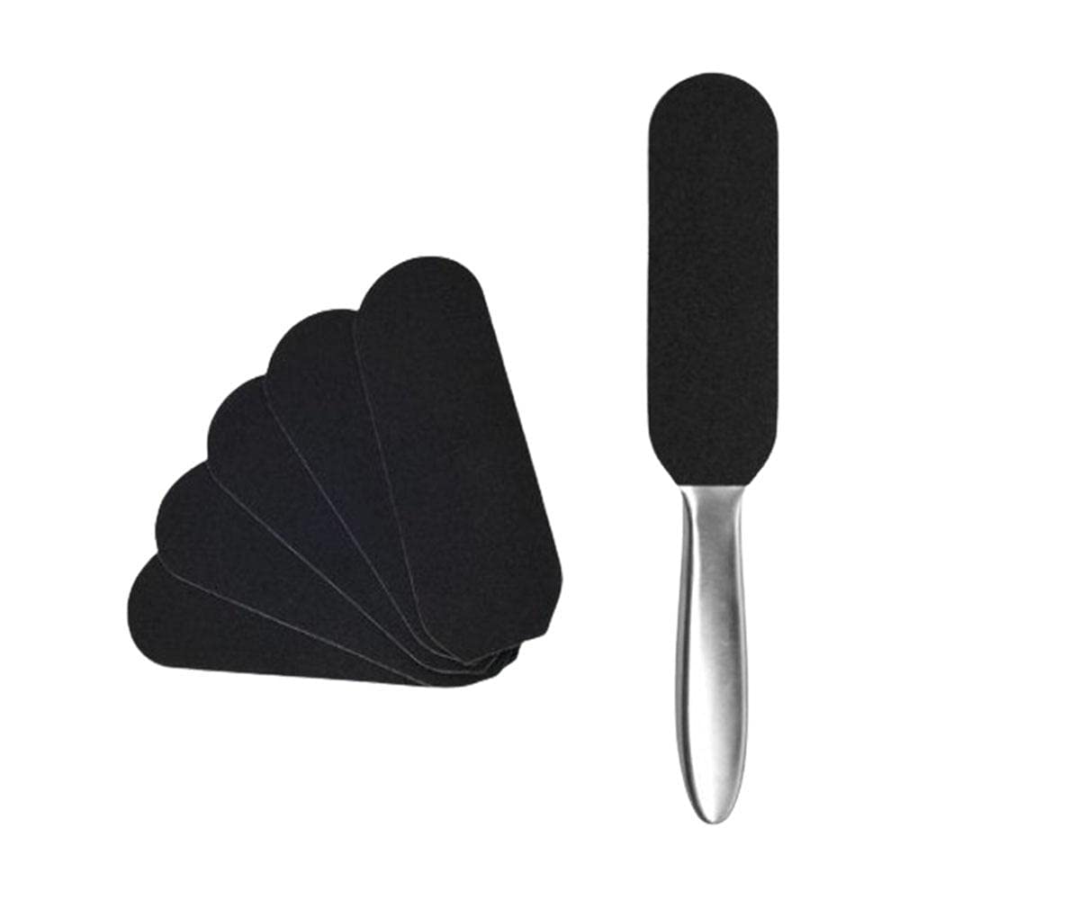 EDeals Pedicure Foot File Callus Remover Double-Sided 10 Free Replacement Blades