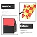 Totority Soccer Referee Flag Set Red Yellow Cards Metal Whistle Umpire Gear for Football Sports Training