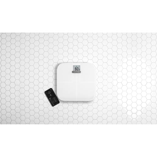 Garmin Index S2 Smart Waage – misst das Gewicht, Gewichtstrend, Körperfettanteil, Muskelmasse, BMI. Mit...