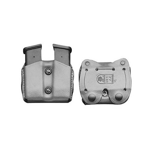 DeSantis Double Magazine Pouch for 10mm/45 Caliber Gun-Black