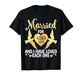 Tolles T-Shirt für Tauben, Tierliebhaber, Bräutigam, Braut, Männer, Frauen, Ehemann, Ehefrau, Mama, Papa, Onkel, Tante, Bruder, Schwester für Hochzeit, Heirat 12 Jahre seit 2008