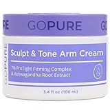goPure Sculpt & Tone Arm Cream – Firming And Tightening Cream For The Arms, Smooths The Look Of Wrinkles, Deeply Hydrates, Firms The Look Of Crepey Texture On The Arms