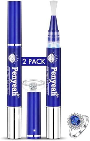 Jewelry Cleaner Pen 2Pack, Quick Sparkle Diamond Ring Cleaner Pen...