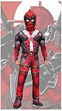 ERALED Disfraz de superhéroe para niños, disfraz de Deadpool para niños, mono musculoso, película de Halloween, juego de rol, mono, accesorios de fiesta de disfraces ajustados,Deadpool-S(110~120)