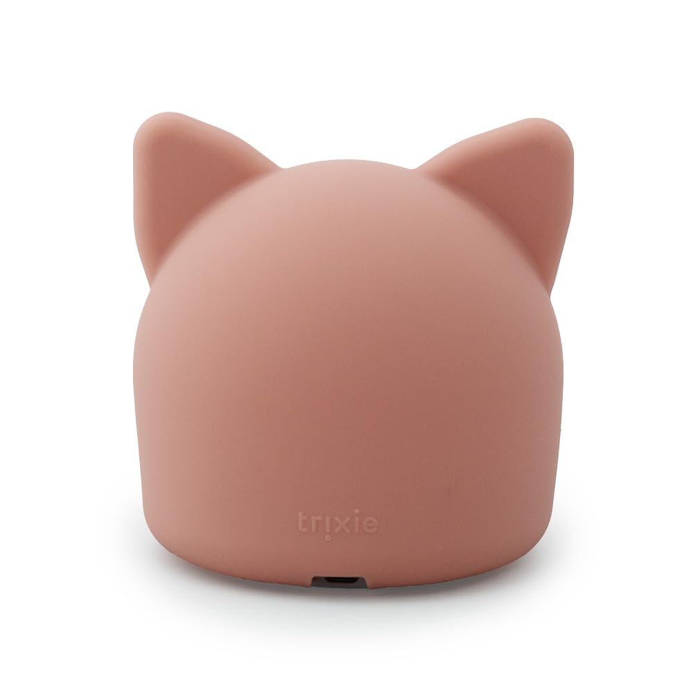 Trixie Silikon Nachtlicht für Kinder, Tier Lampe für Jungen und Mädchen | Dimmbare LED Nachttisch Leuchte für Jungs Mädels, kabelloses Kleinkind Schlafzimmer Akku Nachtlampe, Tierlampe weich mit USB