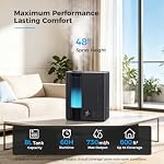 Breezome 8L Warm & Cool Mist Humidifiers for Bedroom Large Room 60H Runtime - Image 3