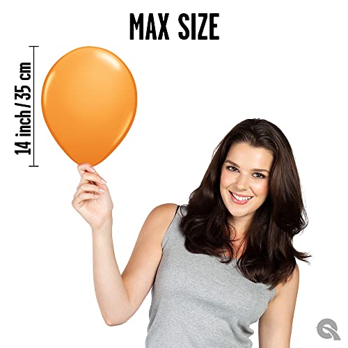 Image of Qualatex 11 inch Orange Latex Balloons (100ct) by Pioneer Balloon Company