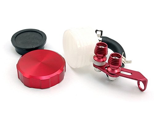 Red Motorcycle CNC Billet Racing Front Brake Clutch Tank Master Cylinder Fluid Oil Reservoir Fit For Yamaha YZF R1 2002-2003