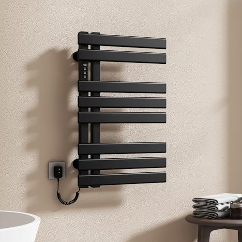 Truvito Handtuchheizkörper Elektrischer Badheizkörper Flach 800x500 cm,...