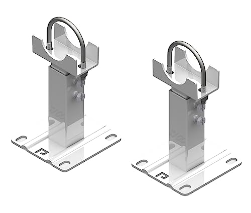 Coppia di fissaggi a terra per radiatore in alluminio - piedini per radiatore tubolare - supporto radiatore