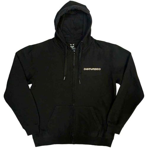 Disturbed The Face Band Logo Zipped Sweat-Shirt À Capuche Size XL