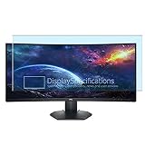 Vaxson 2 Pièces Anti Lumière Bleue Film Protecteur d'écran en TPU, compatible avec Dell S3422DWG 34' Display [pas en verre trempé] Screen Protector Guard