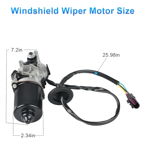 Image of Front Windshield Wiper Motor Compatible with Chevy Colorado 04-12