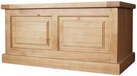 Chunky Solid Pine Blanket Box - Furniture