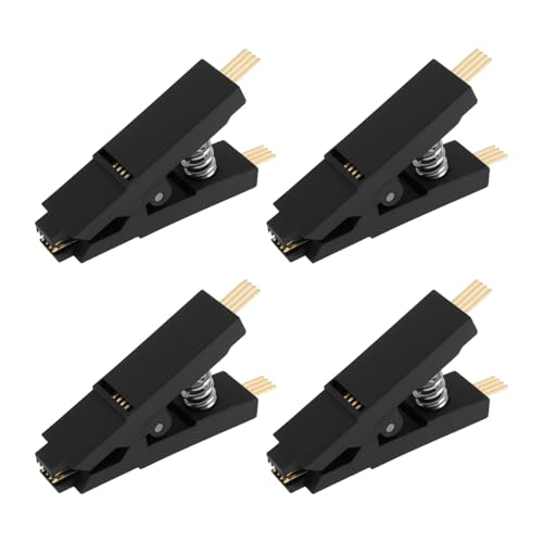 ECSiNG - ECSiNG 4 Stücke 8-Pin Test Clip SOIC 8 SOP8 Programmierer IC Prüfung Clip 50mm für Platine