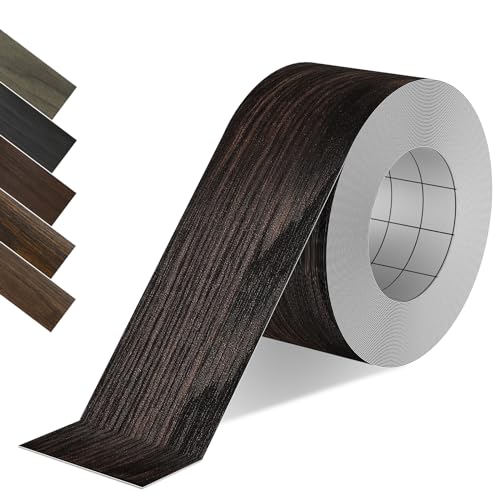 ZYJT Wood Grain Repair Tape, 2.4 inch X 15ft Self Adhesive Black Walnut Grain Repair Patch for Tables, Chairs, Baseboards, Doors, Windows, Floors, Handicraft DIY.