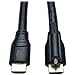 Tripp Lite High Speed HDMI Cable with Ethernet and Locking Connector, High-Definition Video 4K X 2K, 24AWG (M/15-ft. (P569-015-LOCK), Black