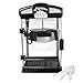 West Bend Stir Crazy Movie Theater Popcorn Popper, Gourmet Popcorn Maker Machine with Nonstick Popcorn Kettle, Measuring Tool and Popcorn Scoop for Popcorn Machine, 4 Qt., Black
