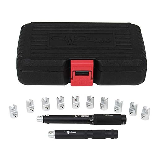 Pit Posse PP3312 Motorcycle Wheel Spoke Torque Wrench Adjustable V2 Key Universal Toolset MX - Adjustable Torque Wrench Set