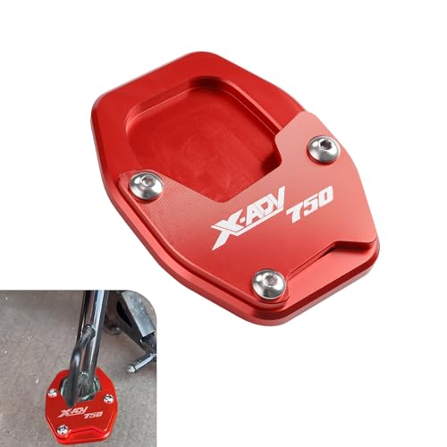 GFARDMOTO Motorrad-Ständerplatte, kompatibel mit Honda X ADV 750, X-ADV 750, XADV 750, 2021–2025, CNC-gefrästes Aluminium, Ständerplatte, Motorradständerplatte, X-ADV 750 Zubehör (Rot)