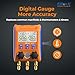 Elitech Digital Manifold Gauge 2-Way Valve with Thermometer Clamps for HVAC Systems, LMG-10