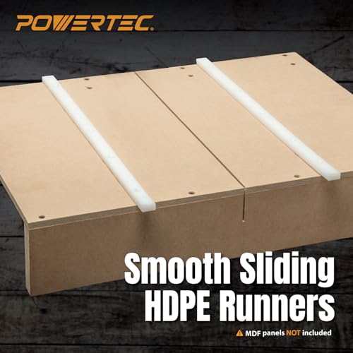POWERTEC DIY Sled with Blade Guard