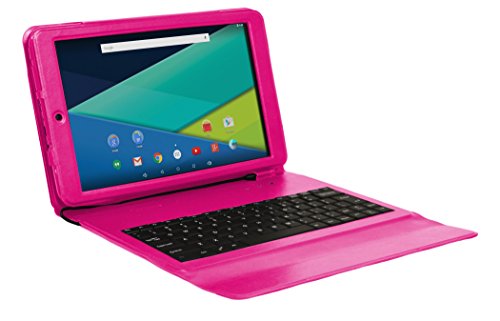 Visual Land Prestige Elite 10Qs - 10.1" Quadcore Lollipop 5.0 Android Tablet With Keyboard Case, 16Gb, Ips 1280X800 Hd Screen, Wifi, Bluetooth ( Magenta ) #TOP10