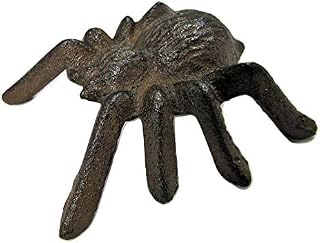 Rustic Style Lifelike Cast Iron Spider Arachnid Tarantula Figurine 4.5 Inch